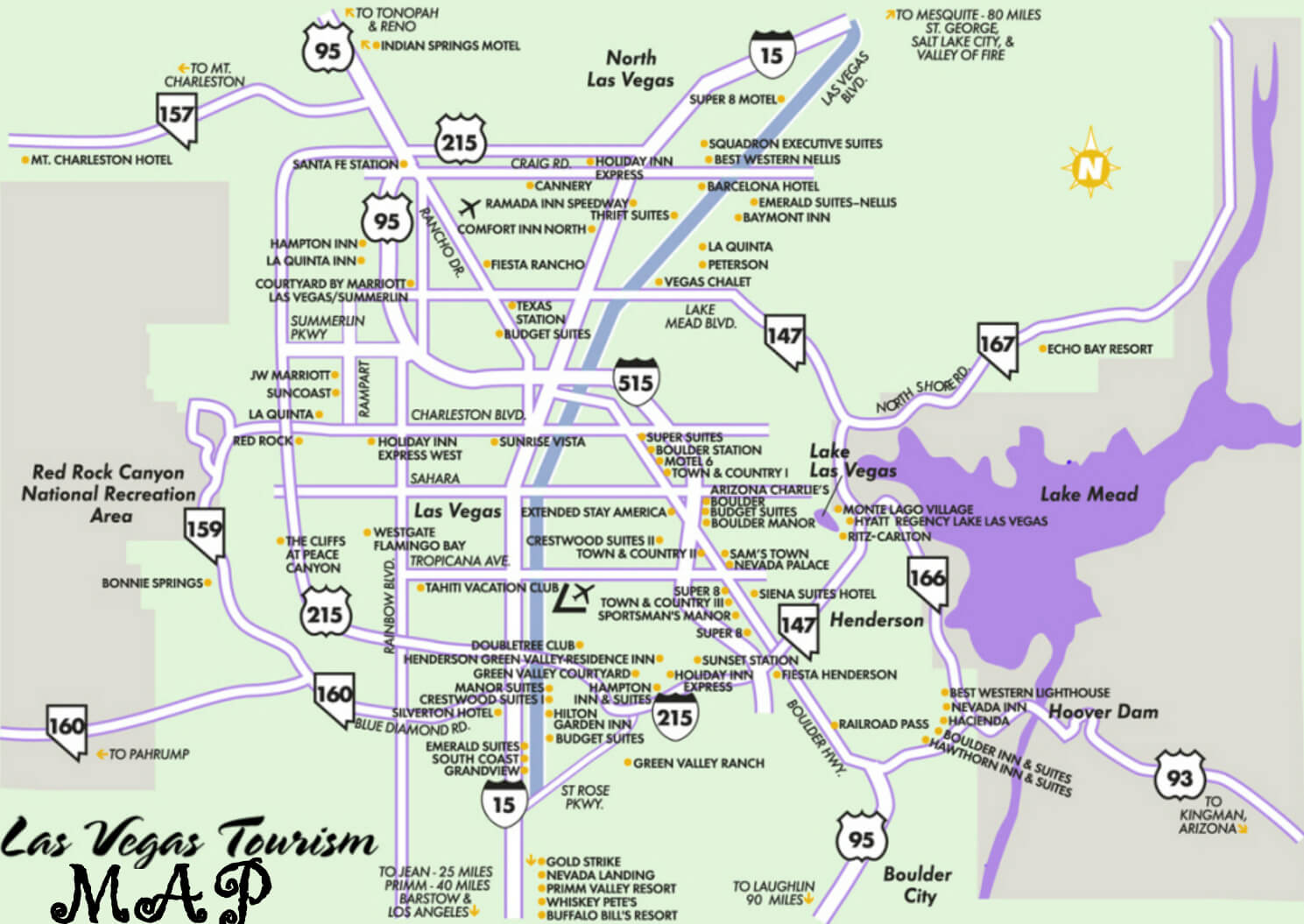 Las Vegas Tourism Map